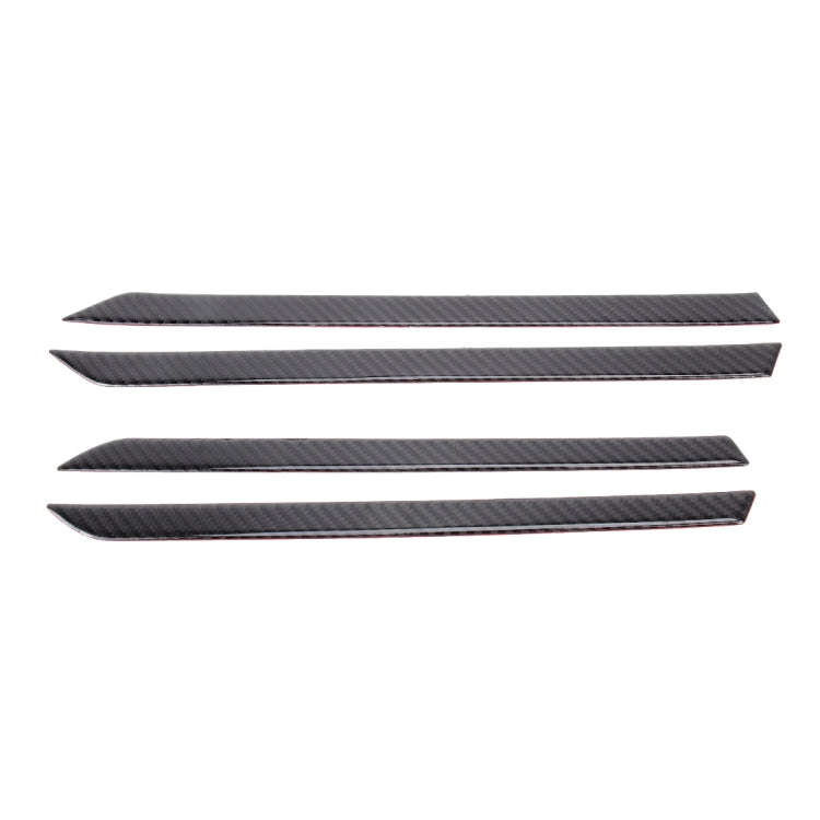 Carbon Fiber 3D Interior Door Trim Decals DIY Decorative Sticker for Honda Civic 10th Gen 2016-2019