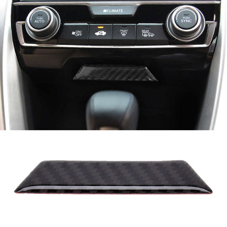 Carbon Fiber Trim Central Control Gears Shift Panel Decorative Sticker for Honda Civic 10th Gen 2...