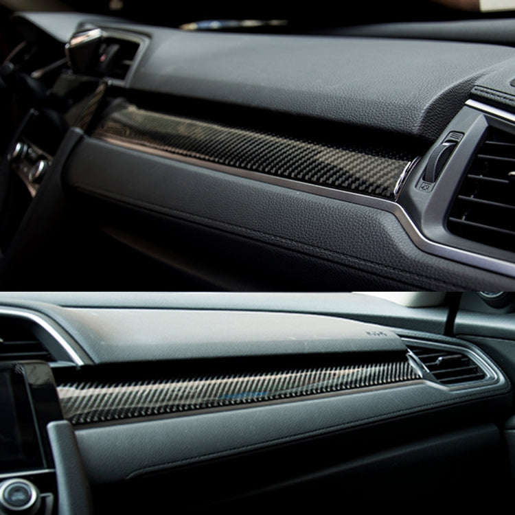 3 in 1 Carbon Fiber Central Control Gears Shift Panel Cover Trim Decals Decorative Sticker for Ho...