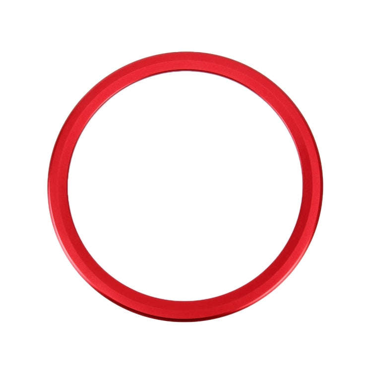 Car Auto Steering Wheel Aluminum Alloy Ring Cover Trim Sticker Decoration for Jaguar(Red)