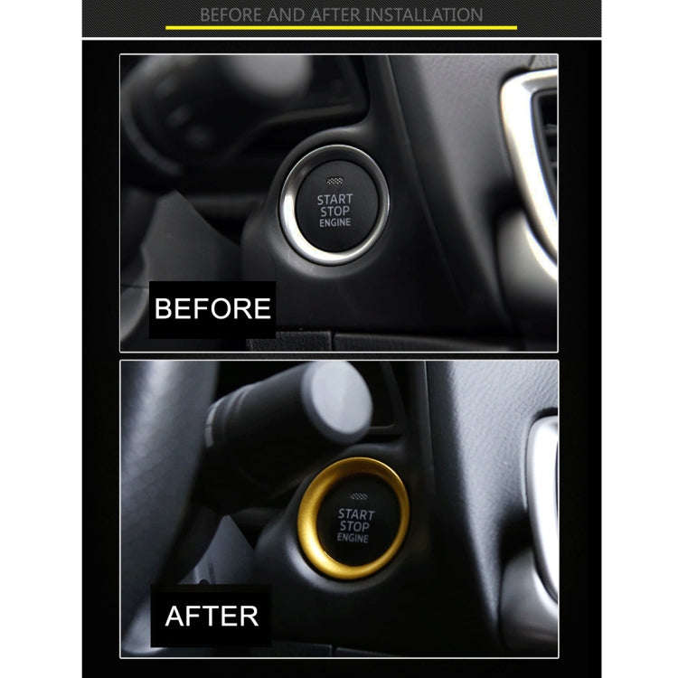Car Engine Start Key Push Button Ring Trim Aluminum Alloy Sticker Decoration for Mazda CX4 / CX5 ...