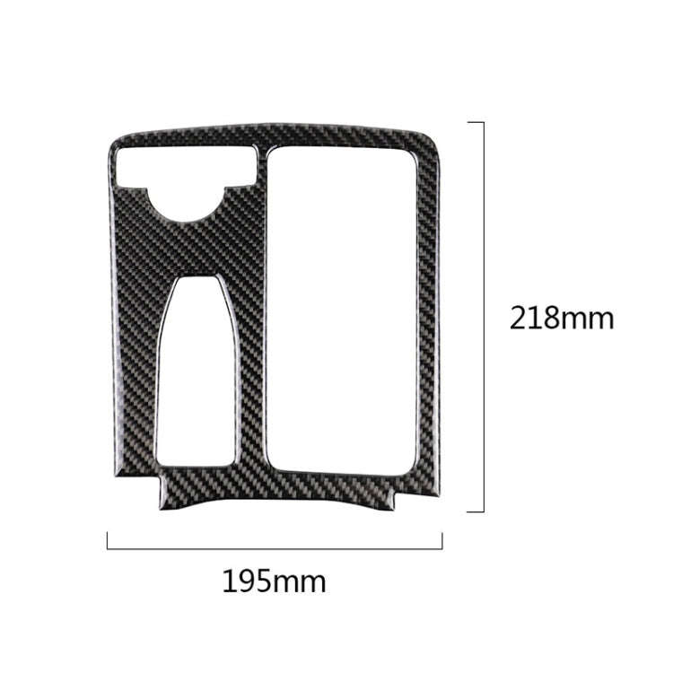 Car Carbon Fiber Left Drive Gear Position Panel Decorative Sticker for Mercedes-Benz W204 2007-20...