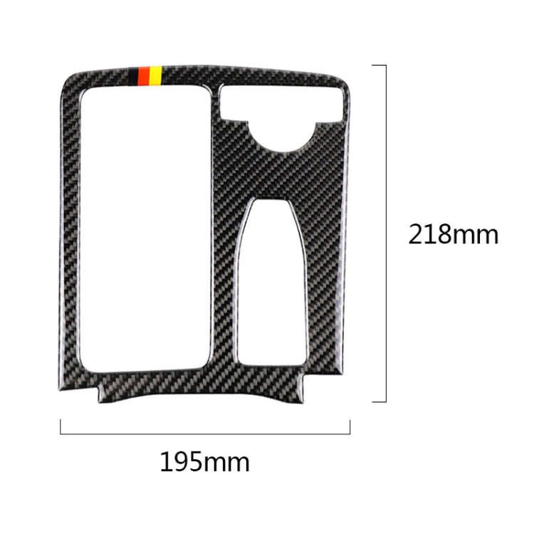 Car German Flag Carbon Fiber Right Drive Gear Position Panel Decorative Sticker for Mercedes-Benz...