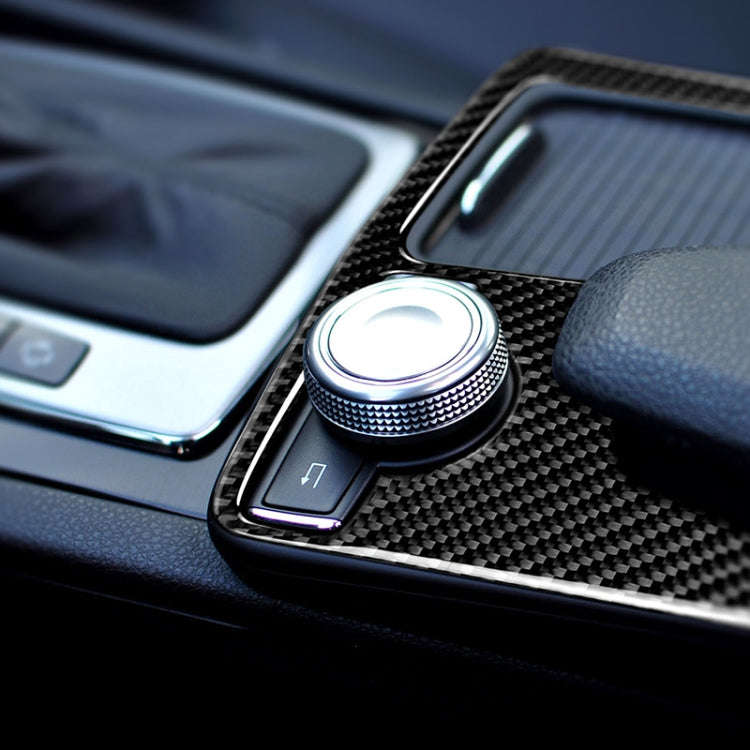 Car German Flag Carbon Fiber Right Drive Gear Position Panel Decorative Sticker for Mercedes-Benz...