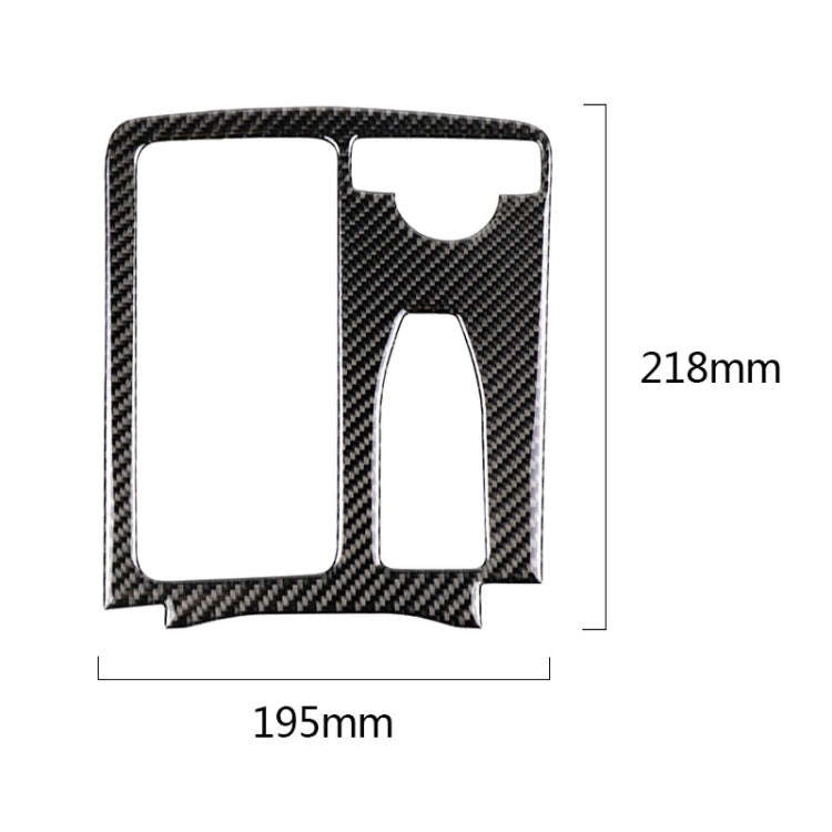 Car Carbon Fiber Right Drive Gear Position Panel Decorative Sticker for Mercedes-Benz W204 2007-2...