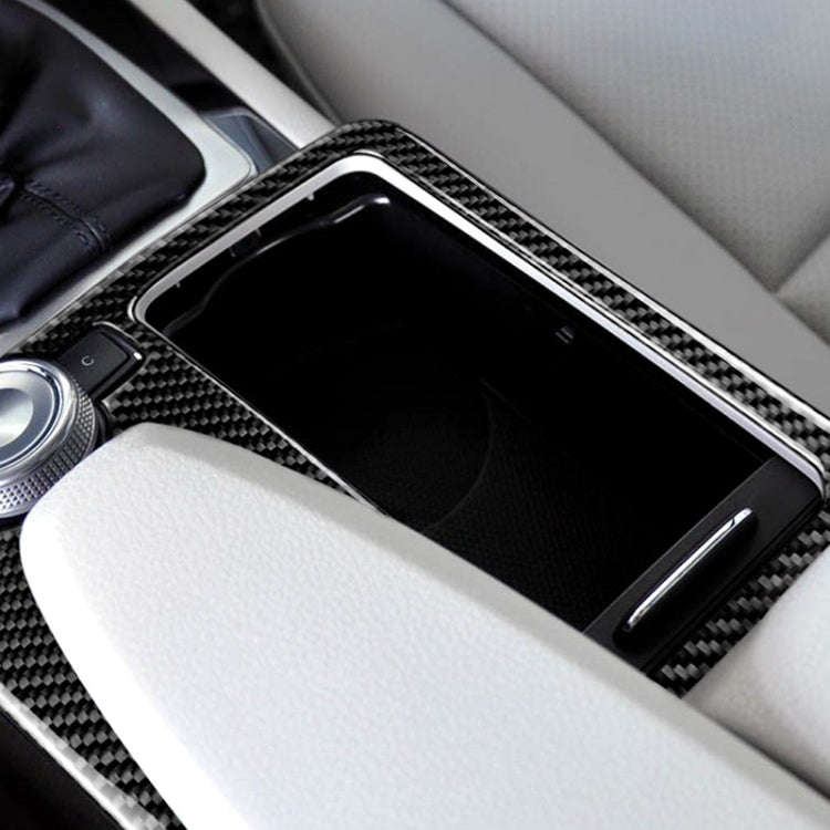 Car Carbon Fiber Right Drive Gear Position Panel Decorative Sticker for Mercedes-Benz W204 2007-2...