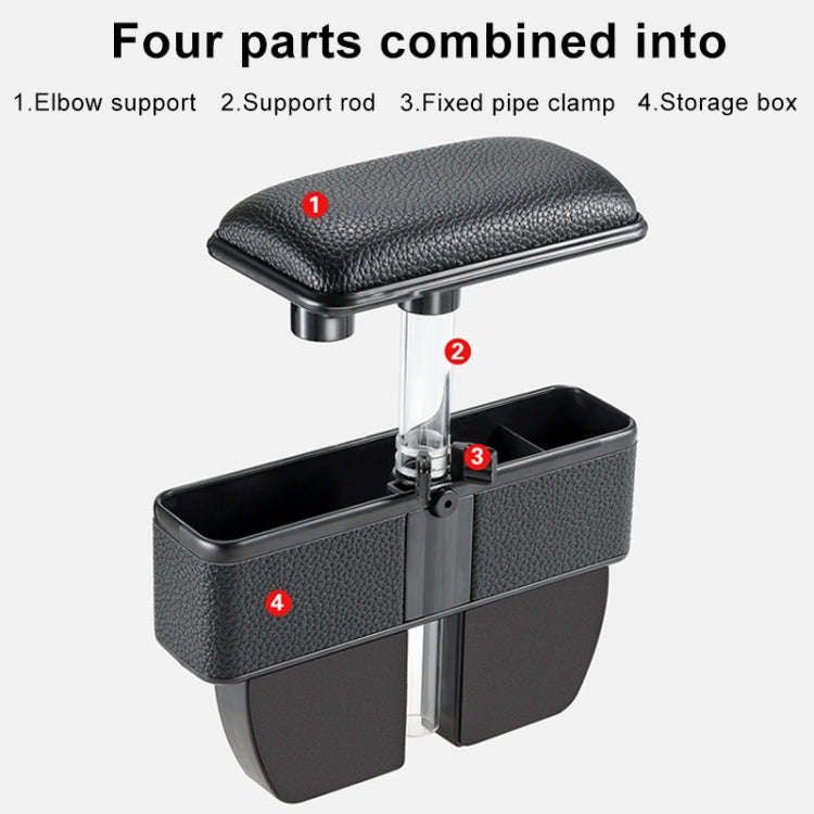 Universal Car Multi-functional Console Side Pocket Seat Gap Side Storage Box with Elbow Support P...