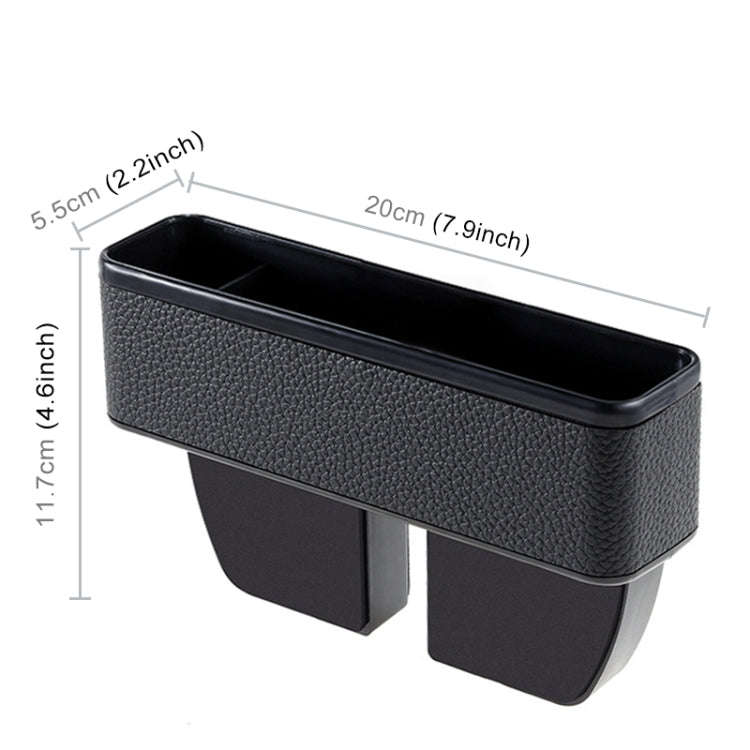Universal Car Multi-functional Console Side Pocket Seat Gap Side Storage Box(Black)