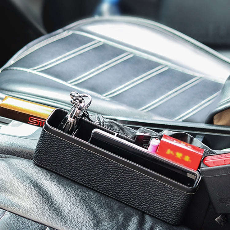 Universal Car Multi-functional Console Side Pocket Seat Gap Side Storage Box(Black)
