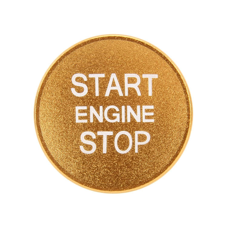 Car Engine Start Key Push Button Cover Trim Aluminum Alloy Sticker Decoration for Audi(Gold)