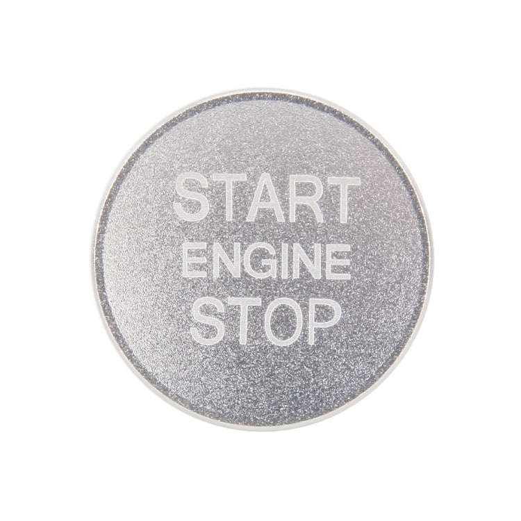 Car Engine Start Key Push Button Cover Trim Aluminum Alloy Sticker Decoration for Audi(Silver)