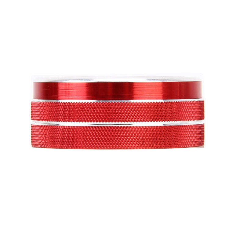 3 PCS Car Aluminum Alloy Air Conditioner Knob Case for Honda Tenth Generation Accord(Red)