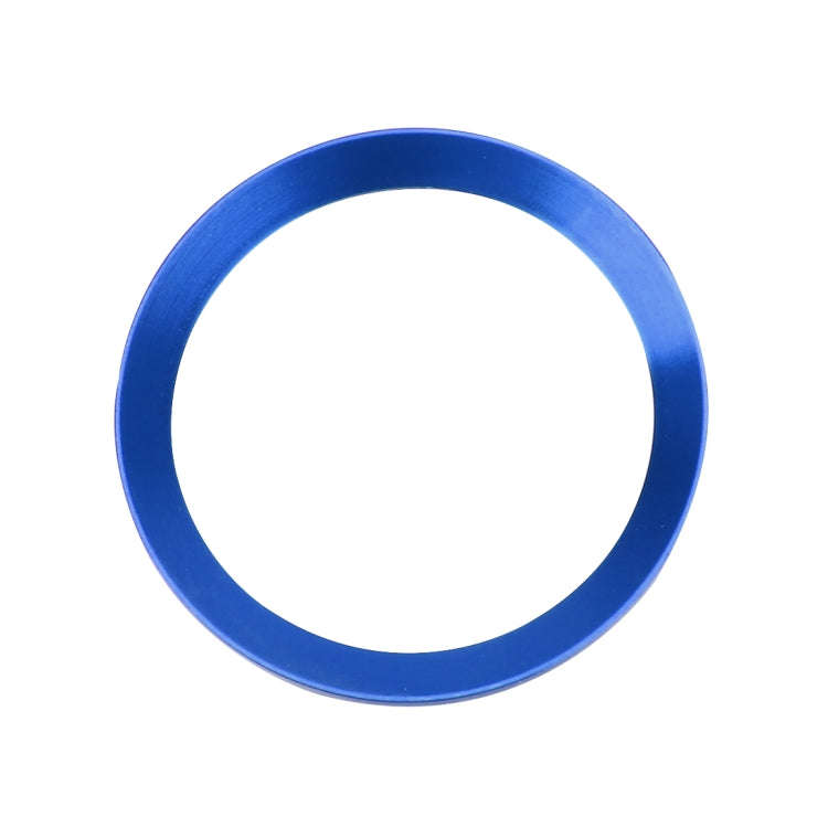 Car Engine Start Key Push Button Ring Trim Aluminum Alloy Sticker Decoration for Volkswagen(Blue)