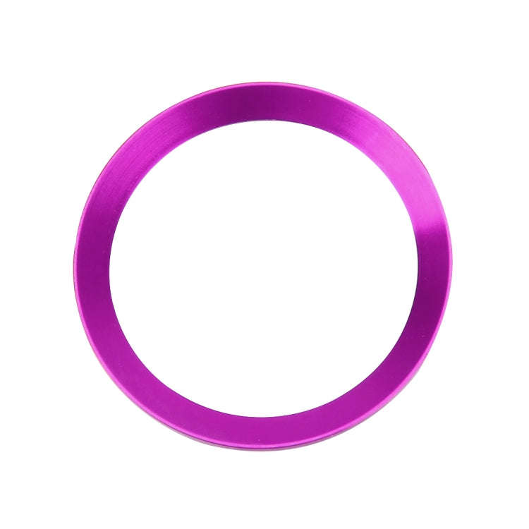 Car Engine Start Key Push Button Ring Trim Aluminum Alloy Sticker Decoration for Volkswagen(Purple)