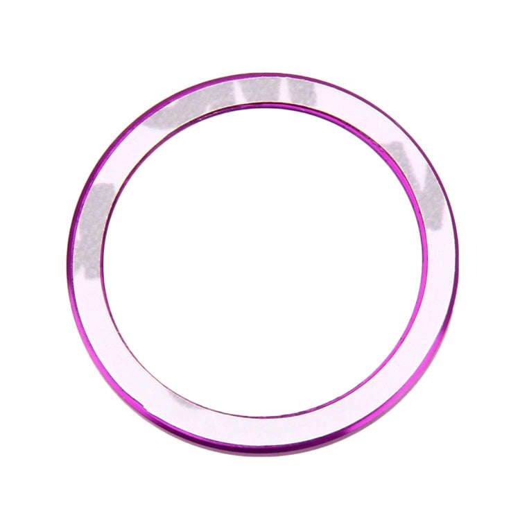 Car Engine Start Key Push Button Ring Trim Aluminum Alloy Sticker Decoration for Volkswagen(Purple)
