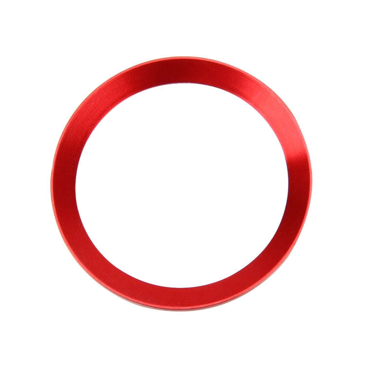 Car Engine Start Key Push Button Ring Trim Aluminum Alloy Sticker Decoration for Volkswagen(Red)