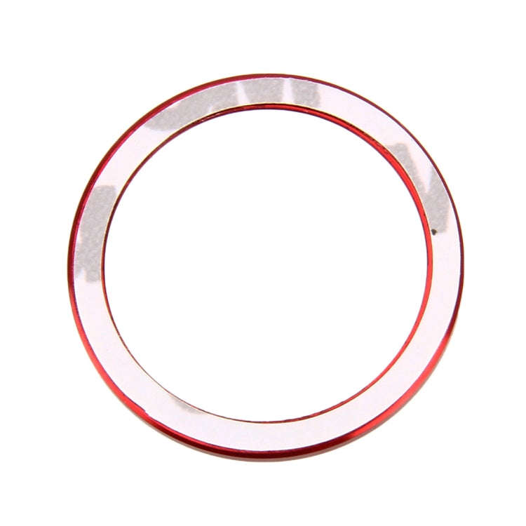 Car Engine Start Key Push Button Ring Trim Aluminum Alloy Sticker Decoration for Volkswagen(Red)