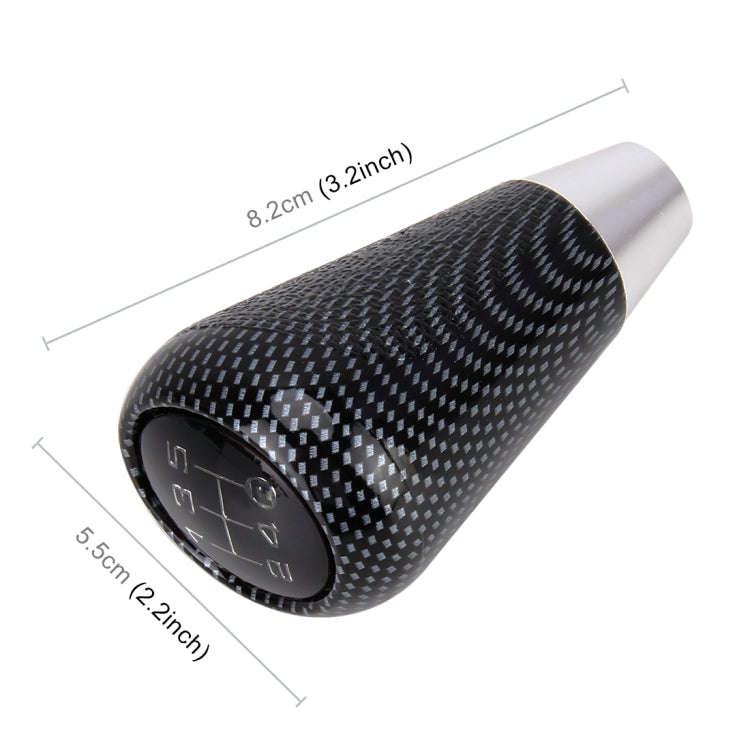 Universal Vehicle Modified Resin Shifter Manual 6-Speed Gear Shift Knob, Size: 8.2*5.5cm (Black W...