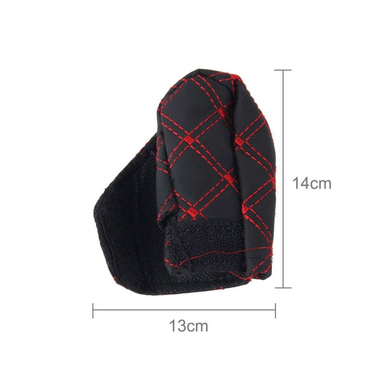 3 PCS Car Hand Brake Cover Shift Knob Gear Stick Cushion Sets Rear View Mirror Sets Cover Car Acc...