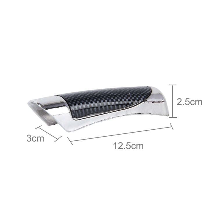SHUNWEI SD-2002 Car Auto Universal Carbon Fiber Plastic Anti Slip Parking Hand Brake Cover Case S...