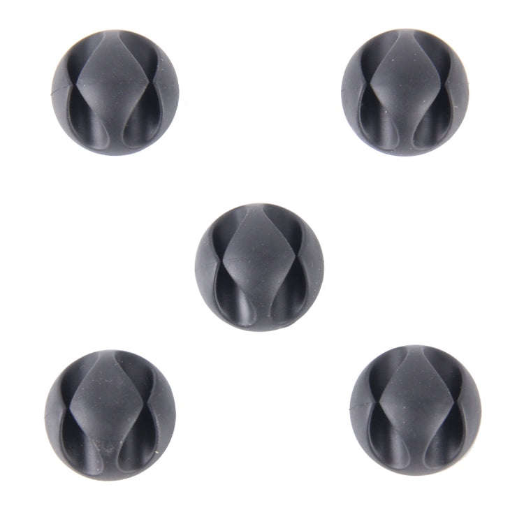 5 PCS Double Hole Cable Clips, Cable Management System and Cord Organizer Solution(Black)