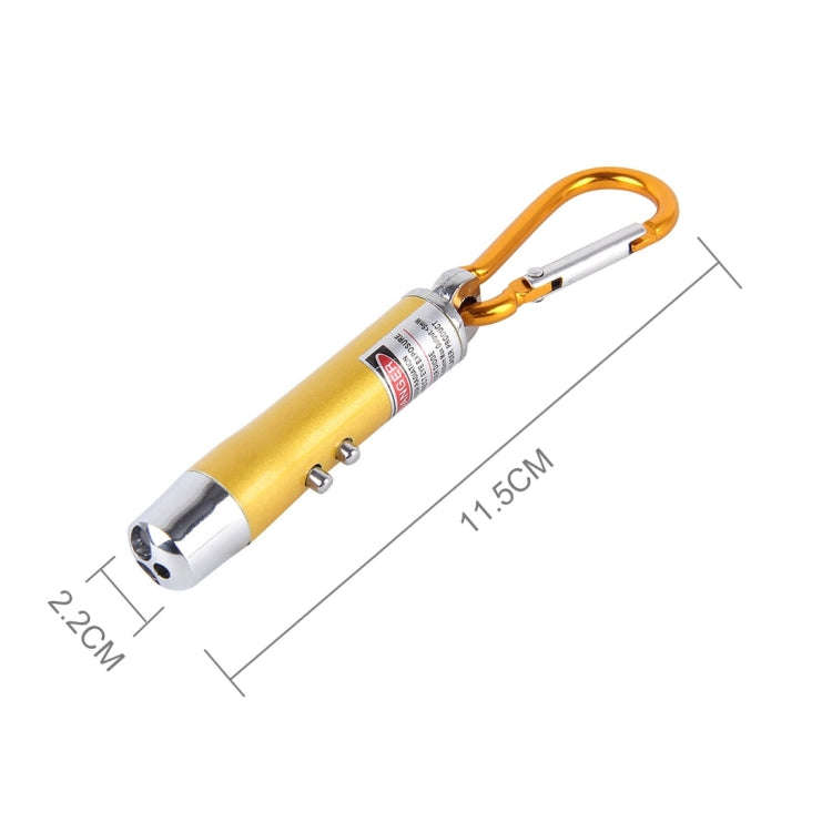 2 PCS Portable Colorful Metal Shell Mini LED Flashlight Torch Light Laser Light Keychain Outdoor ...