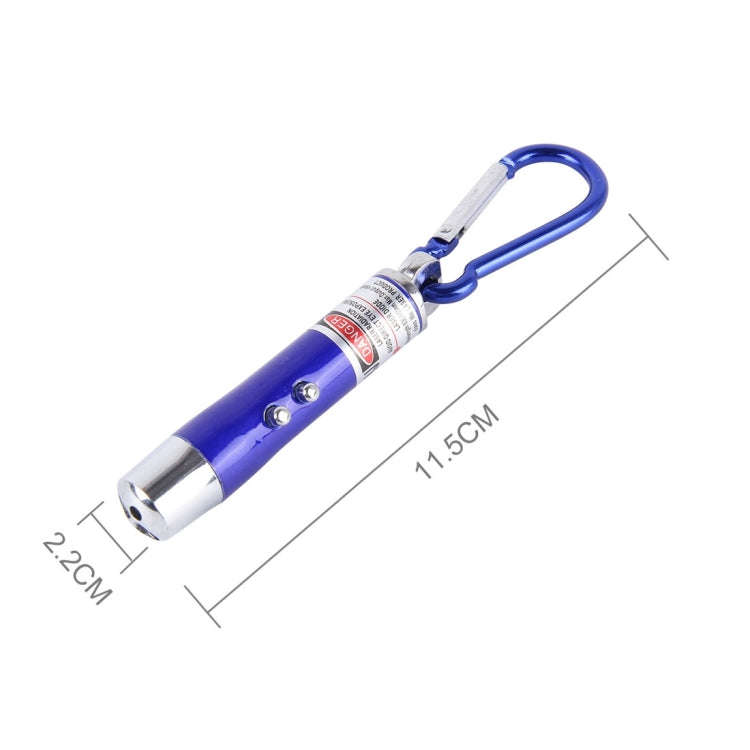 2 PCS Portable Colorful Metal Shell Mini LED Flashlight Torch Light Laser Light Keychain Outdoor ...