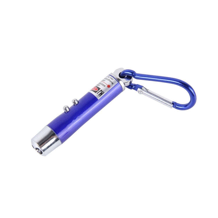 2 PCS Portable Colorful Metal Shell Mini LED Flashlight Torch Light Laser Light Keychain Outdoor ...