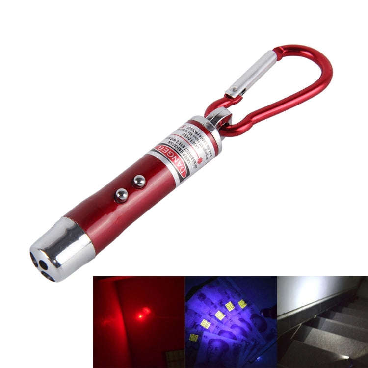 2 PCS Portable Colorful Metal Shell Mini LED Flashlight Torch Light Laser Light Keychain Outdoor ...