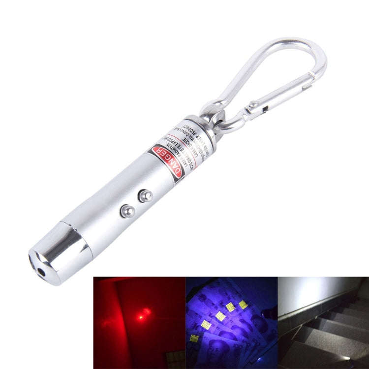 2 PCS Portable Colorful Metal Shell Mini LED Flashlight Torch Light Laser Light Keychain Outdoor ...