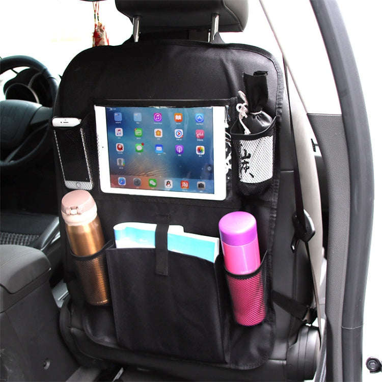 Car Auto Seat Back Bag Multi-Pocket Travel Storage Hanging Pocket Storage Bag for iPad and Other ...