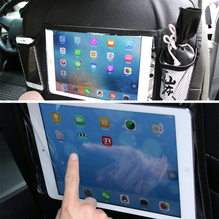 Car Auto Seat Back Bag Multi-Pocket Travel Storage Hanging Pocket Storage Bag for iPad and Other ...