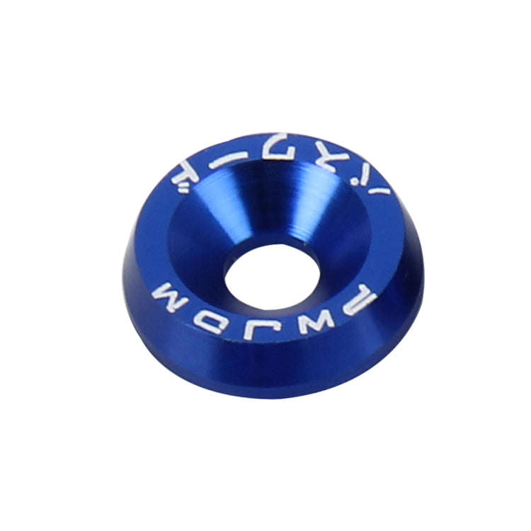 10 PCS Car Modified Screw Gaskets Bodywork Stainless Steel Gasket Bolts, Diameter: 19mm(Blue)