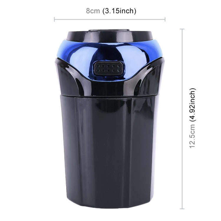 2 in 1 Universal Car Detachable Electronic Cigarette Lighter + Trash Rubbish Bin Ashtray(Blue)
