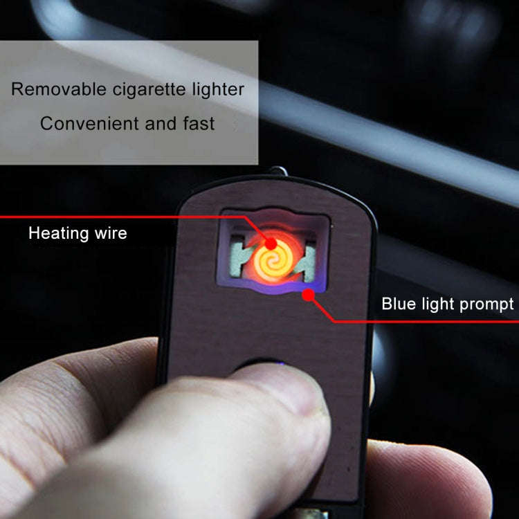 2 in 1 Universal Car Detachable Electronic Cigarette Lighter + Trash Rubbish Bin Ashtray(Silver)