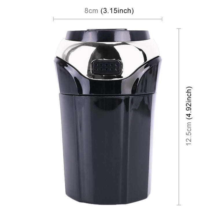 2 in 1 Universal Car Detachable Electronic Cigarette Lighter + Trash Rubbish Bin Ashtray(Silver)