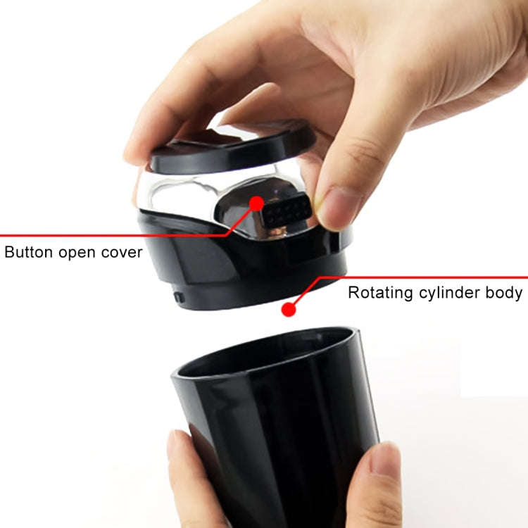 2 in 1 Universal Car Detachable Electronic Cigarette Lighter + Trash Rubbish Bin Ashtray(Silver)