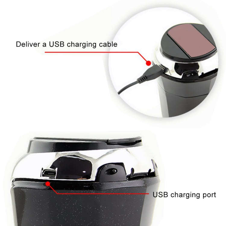 2 in 1 Universal Car Detachable Electronic Cigarette Lighter + Trash Rubbish Bin Ashtray(Silver)