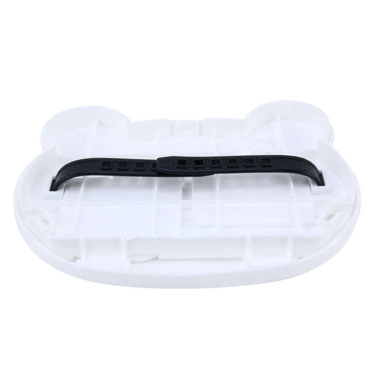 Cartoon Style Foldable Back Car Seat Drink Holder Back Seat Food Tray Storage Organizer Table(White)