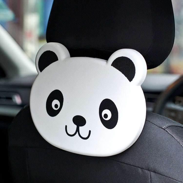 Cartoon Style Foldable Back Car Seat Drink Holder Back Seat Food Tray Storage Organizer Table(White)