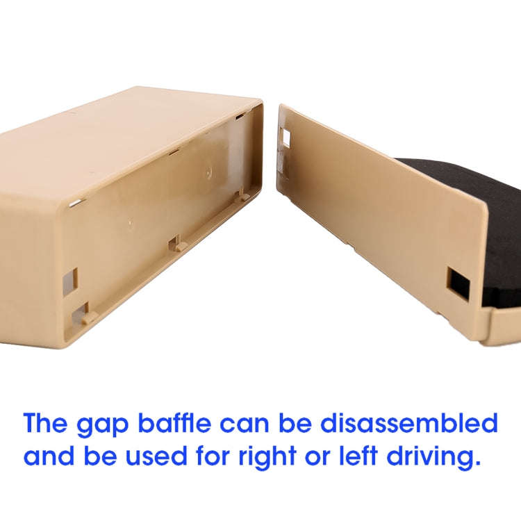 Universal Car Multi-functional Console Side Pocket Seat Gap Side Storage Box(Beige)