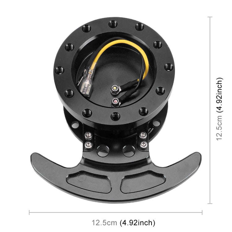 Car Tilt Racing Steering Wheel Quick Release Hub Kit Adapter Body Removable Snap Off Boss Kit(Black)