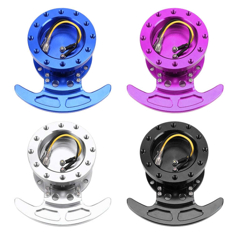Car Tilt Racing Steering Wheel Quick Release Hub Kit Adapter Body Removable Snap Off Boss Kit(Black)