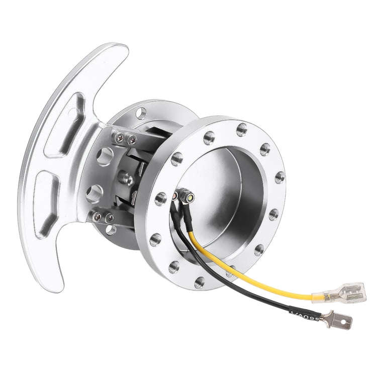 Car Tilt Racing Steering Wheel Quick Release Hub Kit Adapter Body Removable Snap Off Boss Kit(Sil...