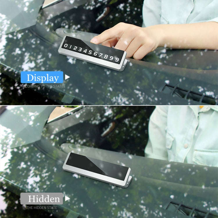 Creative Temporary Parking Card Car Sticker (Silver)