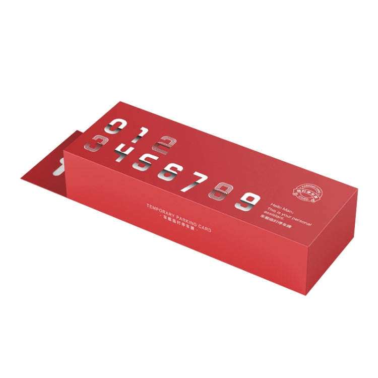 Creative Temporary Parking Card Car Sticker (Silver)