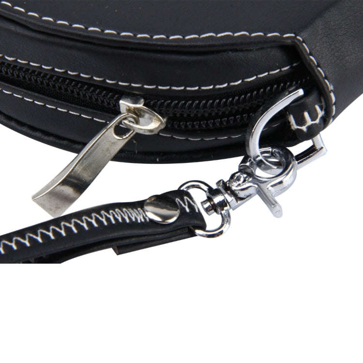 20 CD Disc Storage Case Leather Bag Heavy Duty CD/ DVD Wallet for Car, Home, Office and Travel(Bl...