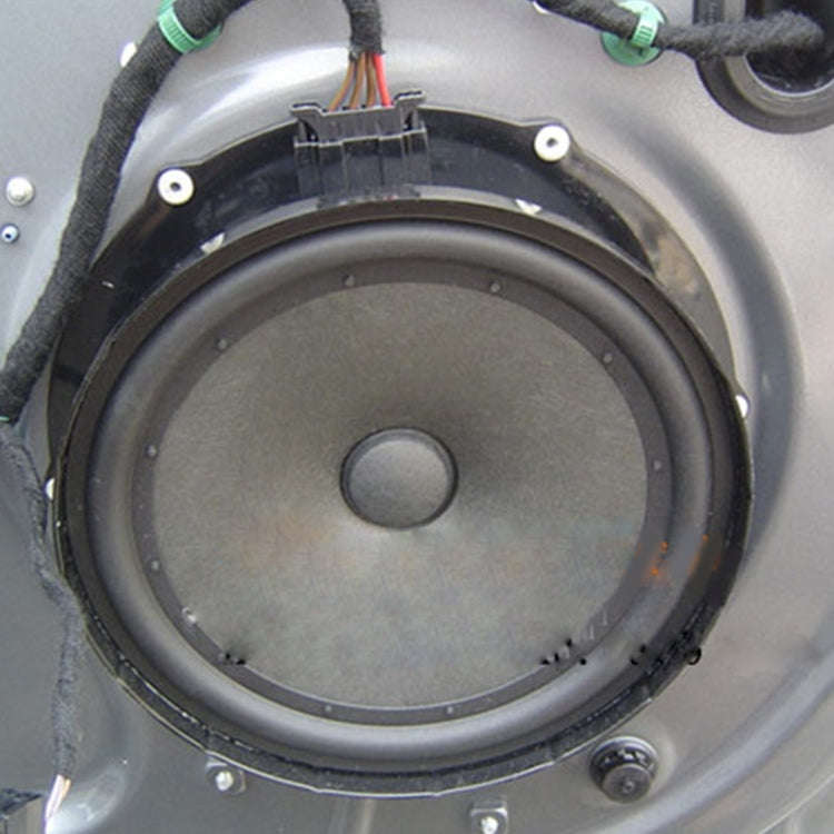 2 PCS 4 inch Car Auto ABS Loudspeaker Base Protection Hollow Cover Holder Mat, Inner Diameter: 10cm