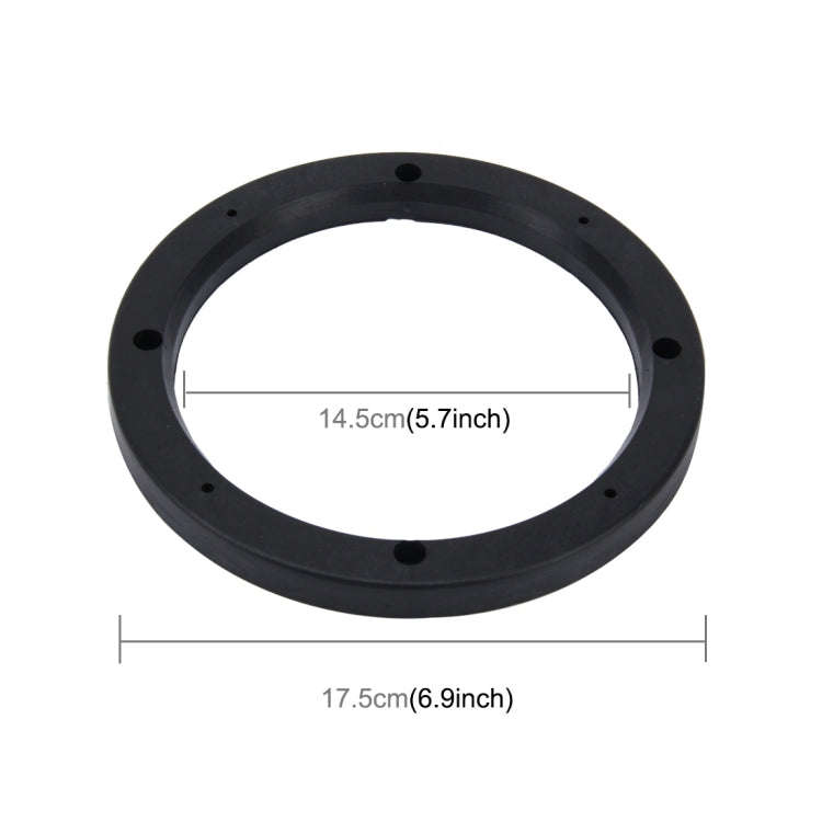 2 PCS 6.5 inch Car Auto ABS Loudspeaker Base Protection Hollow Cover Holder Mat, Inner Diameter: ...