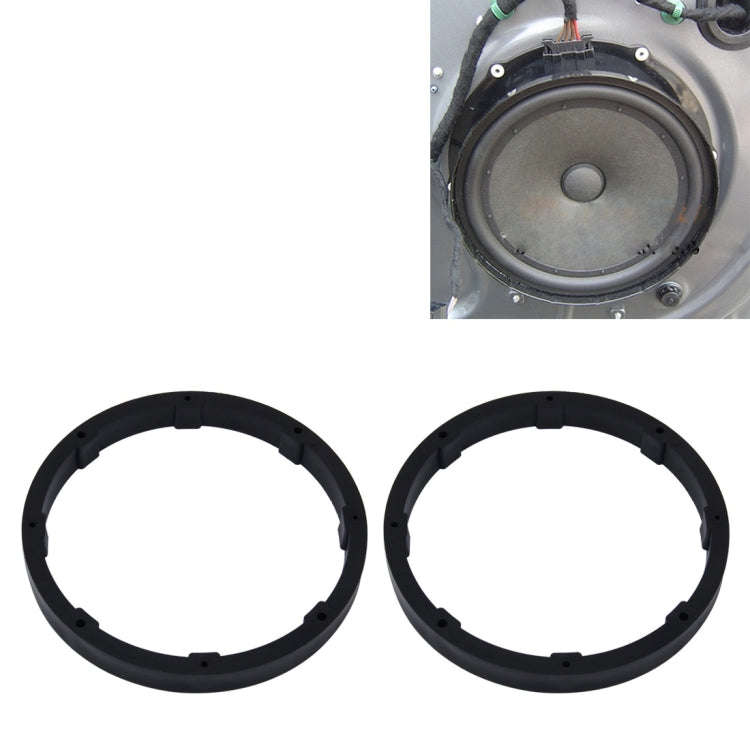 2 PCS 6.5 inch Car Auto ABS  Loudspeaker Base Protection Solid Cover Holder Mat, Inner Diameter: ...